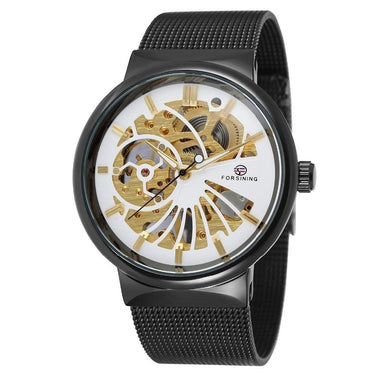 Men's Popular Hand-Wind Ultra-Thin Stainless Steel Mechanical Wristwatches  -  GeraldBlack.com