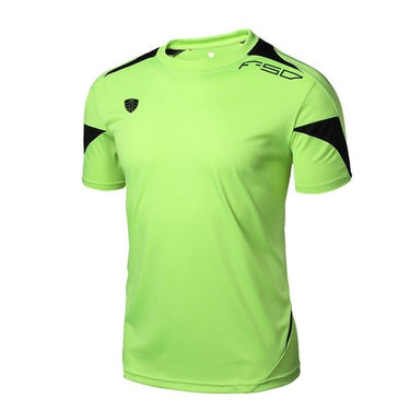 Men's Quick Dry Gym Running Fitness Clothing Short Sleeve Jerseys Tees - SolaceConnect.com