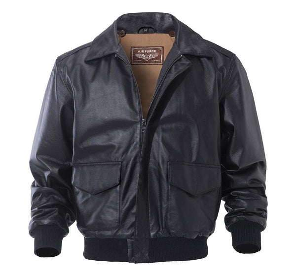 Men's Real Lambskin Leather Removable Hood Pilot Air Force Bomber Jacket - SolaceConnect.com