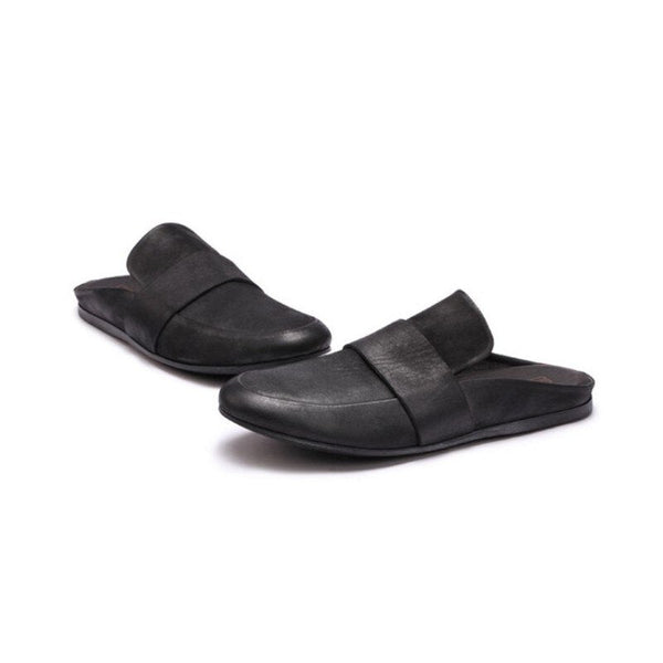 Men's Real Leather Summer Casual Style Slip On Sandals for Outdoor - SolaceConnect.com
