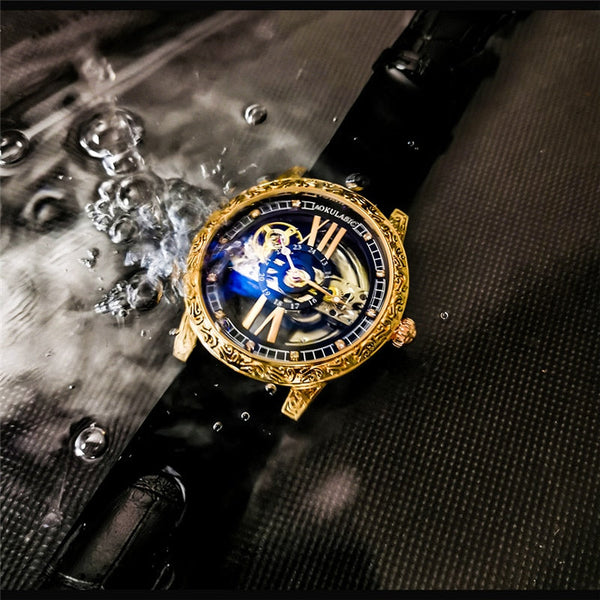 Men's Retro Automatic Self-wind Waterproof Mechanical Wristwatch  -  GeraldBlack.com