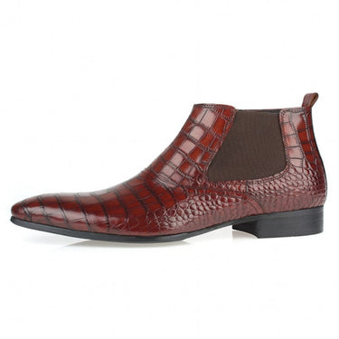 Men's Retro Business Formal Genuine Leather Ankle Chelsea Boots  -  GeraldBlack.com