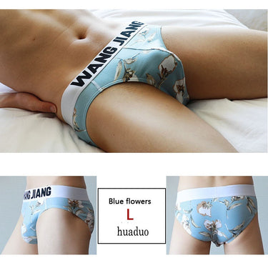 Men's Sexy Printed U Convex Comfortable Breathable Briefs Underwear - SolaceConnect.com