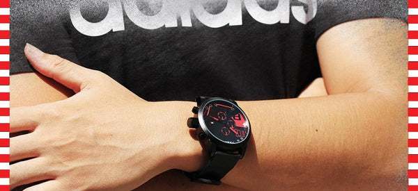 Men's Silicone Waterproof Round Sports Quartz Chronograph Wristwatches - SolaceConnect.com