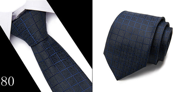 Cravate classique en soie jacquard tissée à motif cachemire pour hommes, couleurs mélangées