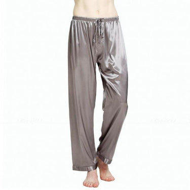 Men's Silk Satin Pajamas Pants Sleep Bottoms S M L XL 2XL 3XL 4XL Plus - SolaceConnect.com