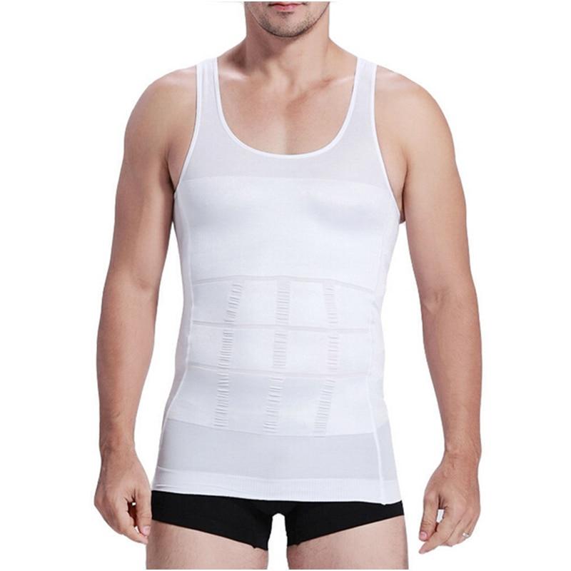 Men's Slimming Tummy Body Shaper Vest Underwear Waist Muscle Girdle Shirt  -  GeraldBlack.com