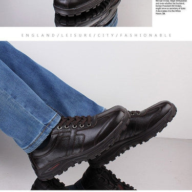 Men's Soft Genuine Leather Handmade Flat Lace Up Fashion Shoes 38-48 Size  -  GeraldBlack.com