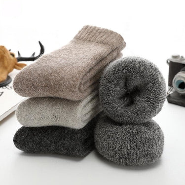 Men's Solid Merino <span>Rabbit Cashmere <' and 'span>Wool Warm Socks for Snow Winter  -  GeraldBlack.com