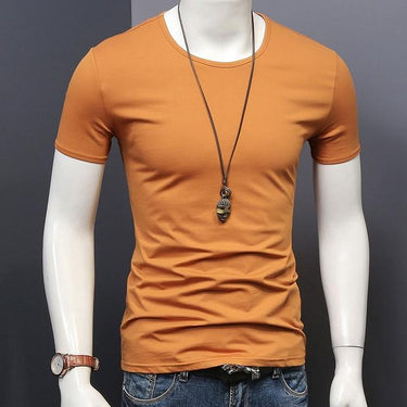 Men's Solid Summer Clothing Casual T-Shirt with Short Sleeve O-Neck - SolaceConnect.com