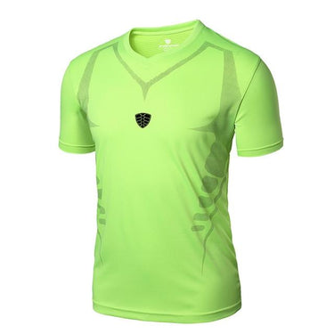 Men's Sport Running Quick Dry Training Fitness Breathable Gym T-Shirt - SolaceConnect.com
