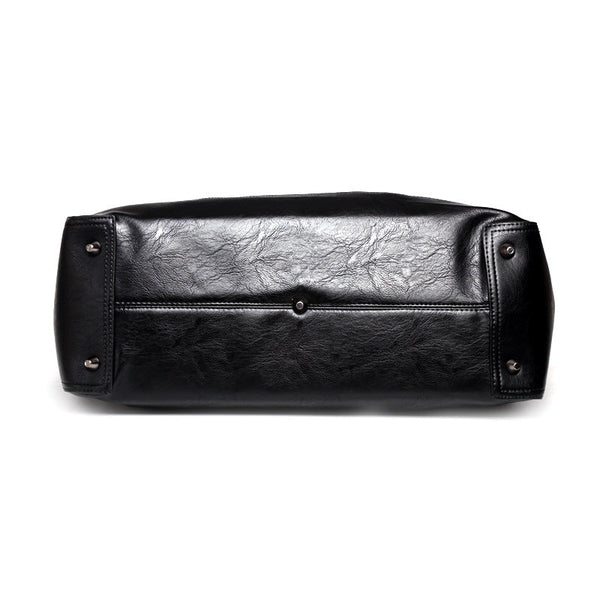 Men's Sports Fitness Training Classic Soft Synthetic Leather Gym Bag  -  GeraldBlack.com