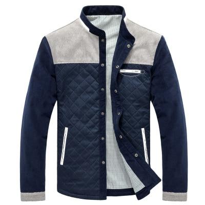 Men's Spring Autumn Casual College Baseball Jacket with Patchwork  -  GeraldBlack.com