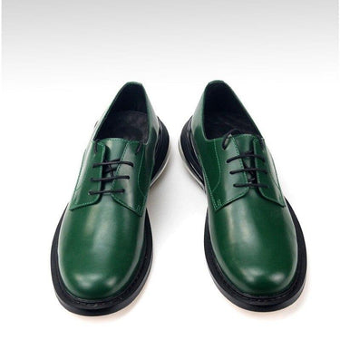 Men's Spring Autumn Real Leather Platform Business Casual Derby Shoes  -  GeraldBlack.com