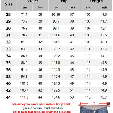 Men's Spring Autumn Solid Straight Classic Denim Zipper Fly Baggy Jeans - SolaceConnect.com
