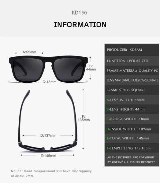 Men's Square Polarized and UV400 Protection Translucent Sunglasses - SolaceConnect.com