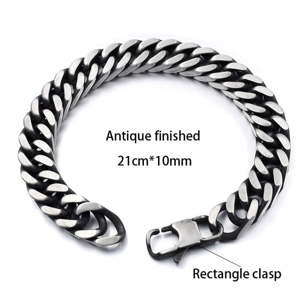 Men's Stainless Steel Silver and Gold Color Rope Chain Bracelets  -  GeraldBlack.com