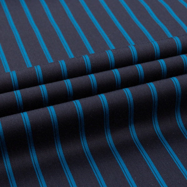 Men's Standard-fit Vertical Striped Without Pocket Long Sleeve Shirt  -  GeraldBlack.com