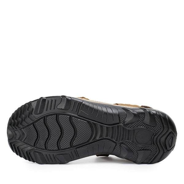 Men's Summer Casual Genuine Leather High Beach Sandal Slippers  -  GeraldBlack.com