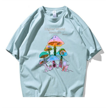 Men's Summer Casual Toxic Colorful Fungus Cotton Short Sleeve T-shirt  -  GeraldBlack.com