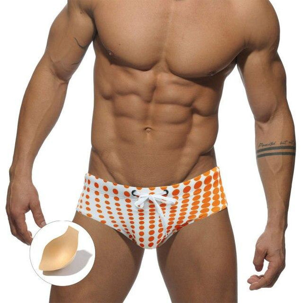 Men's Summer Fashion Fun Printed Swimwear Bathing Suit with Pad - SolaceConnect.com