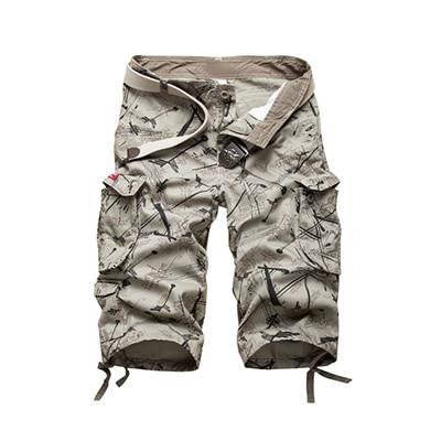 Men's 2019 Summer Fashion Multi-pocket Camouflage Cotton Cargo Shorts - SolaceConnect.com