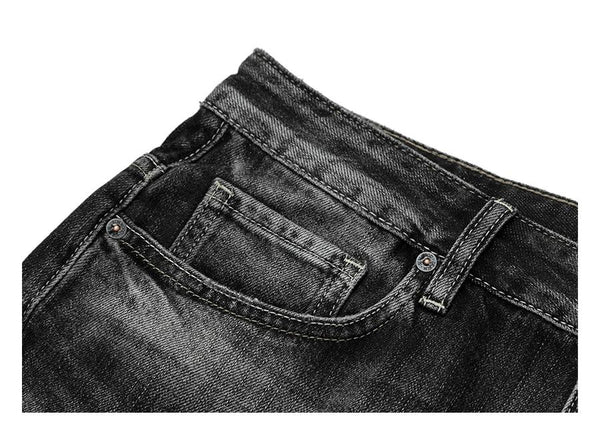 Men's Summer Fashion Ripped Loose 100% Cotton Oversize Denim Shorts<br> - SolaceConnect.com
