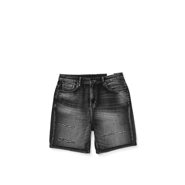 Men's Summer Fashion Ripped Loose 100% Cotton Oversize Denim Shorts<br> - SolaceConnect.com