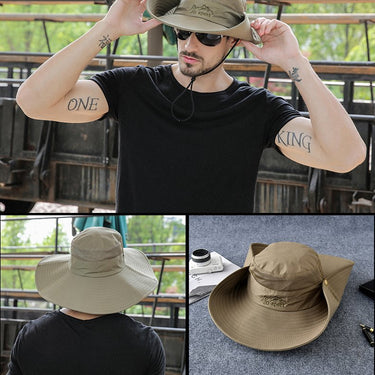 Men's Summer Fisherman Outdoor Camouflage Mountaineering Sunscreen Hat - SolaceConnect.com