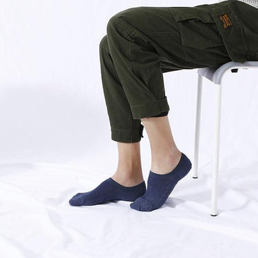 Men's Summer Printed Combed Cotton Mesh Invisible Ankle Socks - SolaceConnect.com
