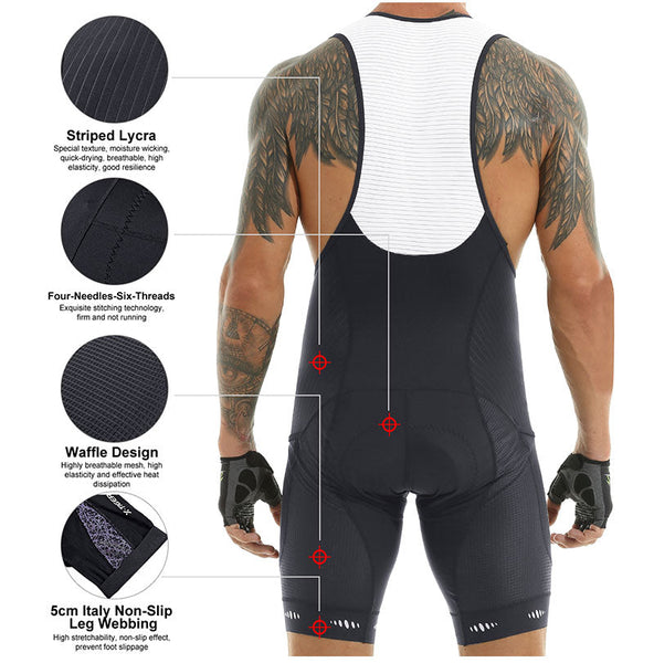 Men's Summer Sponge Pants Pad Breathable Short Sleeve Cycling Set  -  GeraldBlack.com