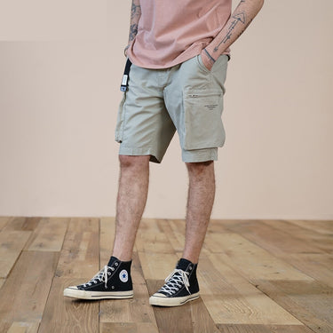 Men's Summer Style Cotton Multi-pockets Hip Hop Vintage Oversized Cargo Shorts  -  GeraldBlack.com