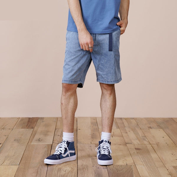 Men's Summer Vintage Fashion Oversize Plus Size Belt Denim Shorts  -  GeraldBlack.com