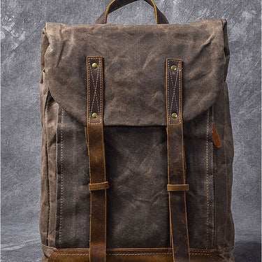 Men's Super Large Capacity Vintage Handmade 17inch Laptop Backpack  -  GeraldBlack.com