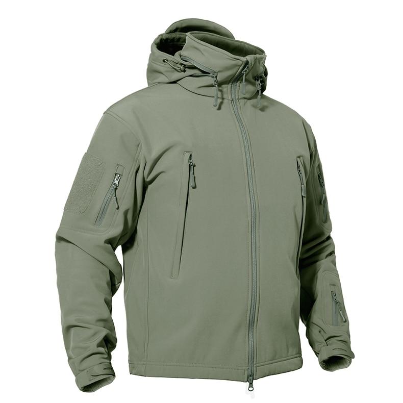 Men's Tactical Softshell Fleece Waterproof Windproof Military Jacket  -  GeraldBlack.com