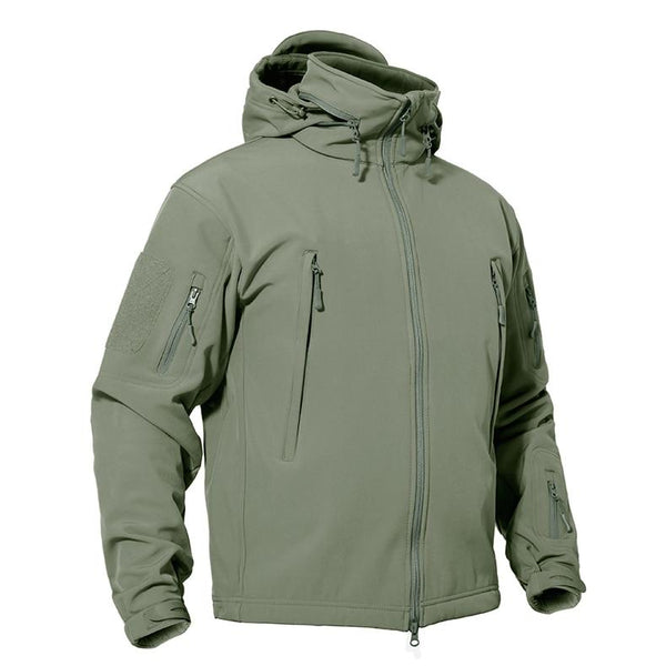 Men's Tactical Softshell Fleece Waterproof Windproof Military Jacket  -  GeraldBlack.com