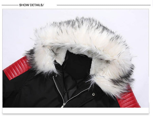 Men's Thick Warm Winter Parkas Hooded Collar Casual Outwear Jackets - SolaceConnect.com