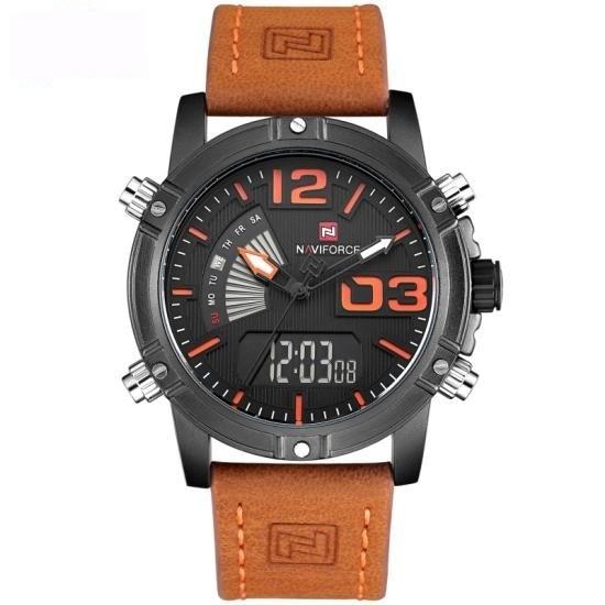 Men's Top Luxury LED Quartz Analog Leather Sports Military Watches - SolaceConnect.com