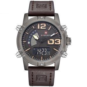 Men's Top Luxury LED Quartz Analog Leather Sports Military Watches - SolaceConnect.com