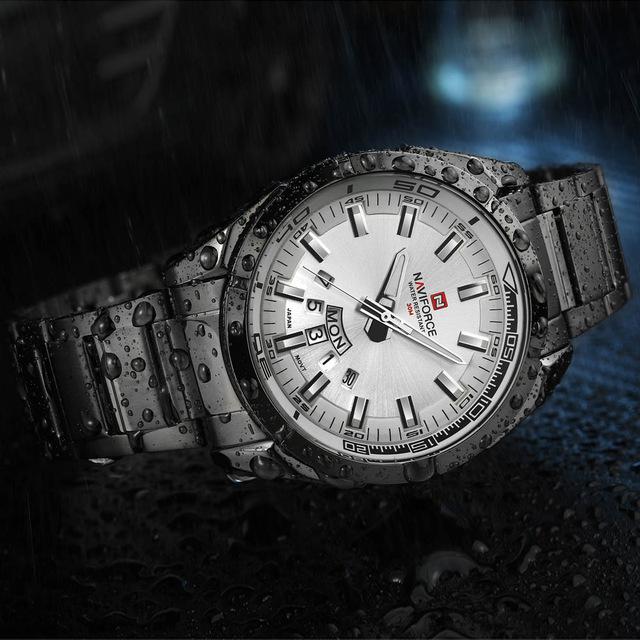 Men's Top Luxury Stainless Steel Quartz Clock Sports Military Watches - SolaceConnect.com