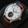Men's Tourbillon Movement Mechanical Watches with Alligator Fashion Leather Band - SolaceConnect.com