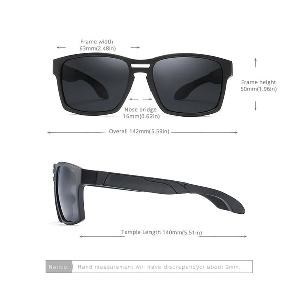 Men's Tr90 Clear View Mirror Frame Sunglasses With Elastic Rubber - SolaceConnect.com