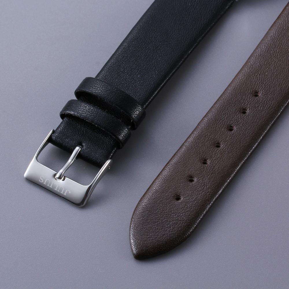 Men's Ultra Thin Full Genuine Leather Waterproof Casual Sports Watches ...