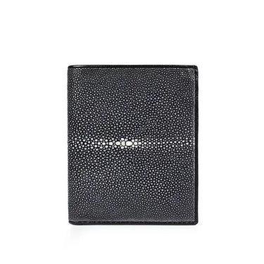 Men's Ultrathin Style Genuine Stingray Leather Three-fold Short Wallet  -  GeraldBlack.com