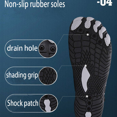 Men's Upstream Beach Shoes Breathable Quick Dry Elastic Band Aqua Slippers  -  GeraldBlack.com