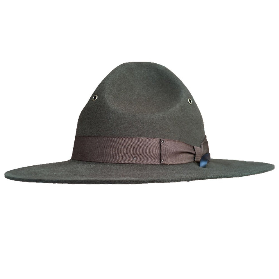 Men's US Military Campaign Drill Sergeant Wool Mountie Ranger Hat ...