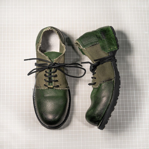 Men's Vintage British Style Round Toe Lace Up Non-slip Dress Shoes  -  GeraldBlack.com