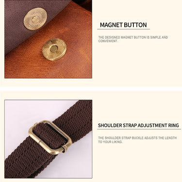 Men's Vintage Genuine Leather Multifunction Money Phone Waist Bag  -  GeraldBlack.com