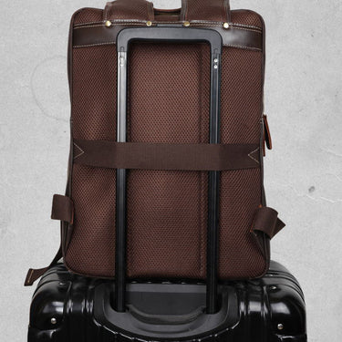 Men's Vintage Handmade Designer Genuine Leather Laptop Backpack  -  GeraldBlack.com