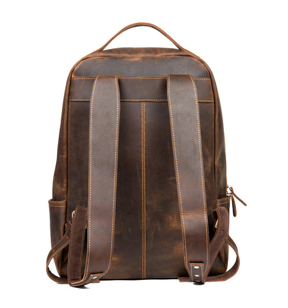 Men's Vintage Handmade Genuine Leather Laptop Rucksack Backpack  -  GeraldBlack.com